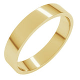 14K Yellow Gold 4.5 mm Flat Band Size 6