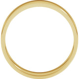 14K Yellow Gold 5.5 mm Flat Band Size 9