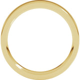 14K Yellow Gold 4.5 mm Comfort-Fit Flat Band Size 13.5
