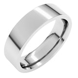 14K White Gold 5.5 mm Comfort-Fit Flat Band Size 7