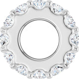Sterling Silver 1/3 CTW Lab-Grown Diamond Spacer Charm/Pendant