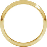 10K Yellow Gold 4 mm Half Round Band Size 4.5