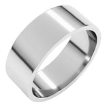 14K White Gold 7 mm Flat Band Size 13.5
