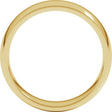 14K Yellow Gold 6 mm Lightweight Comfort-Fit Half Round Band Size 11.5