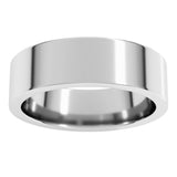 Platinum 6 mm Comfort-Fit Flat Band Size 11