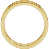 18K Yellow Gold 5 mm Comfort-Fit Flat Band Size 8.5
