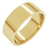 10K Yellow Gold 7 mm Flat Band Size 11