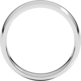 Sterling Silver 5 mm Lightweight Comfort-Fit Half Round Band Size 7