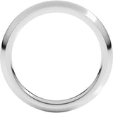Sterling Silver 3 mm Comfort-Fit Half Round Band Size 8