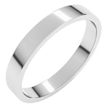 Sterling Silver 3 mm Flat Band Size 6.5