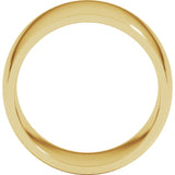 14K Yellow Gold 12 mm Lightweight Comfort-Fit Half Round Band Size 11