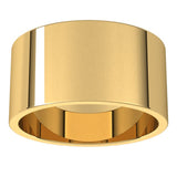 14K Yellow Gold 10 mm Flat Band Size 7