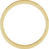 14K Yellow Gold 3 mm Flat Band Size 8.5