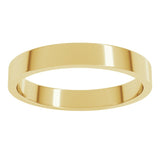 14K Yellow Gold 3 mm Flat Band Size 3