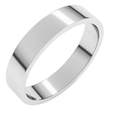 Platinum 4 mm Flat Band Size 8.5