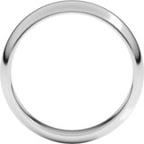 14K White Gold 5 mm Half Round Band Size 9