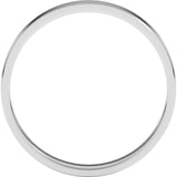 Platinum 3 mm Ultra-Lightweight Flat Band Size 4.5