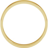 10K Yellow Gold 4 mm Ultra-Lightweight Flat Band Size 8.5