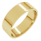14K Yellow Gold 6 mm Ultra-Lightweight Flat Band Size 7