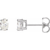 14K White Gold 1/3 CTW Lab-Grown Diamond Earrings