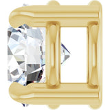 14K Yellow Gold 1/2 CT Lab-Grown Diamond Pendant