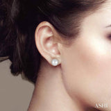 Pearl & Diamond Earrings