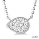 Pear Shape Lovebright Essential Diamond Necklace