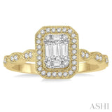 Fusion Diamond Engagement Ring