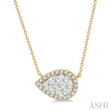 Pear Shape Lovebright Diamond Necklace