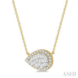 Pear Shape Lovebright Diamond Necklace