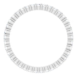 14K White 1/2 CTW Diamond Eternity Band Size 7