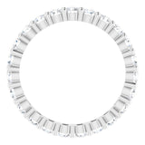 14K White 1 1/6 CTW Diamond Eternity Band Size 5