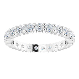 14K White 1 1/6 CTW Diamond Eternity Band Size 5