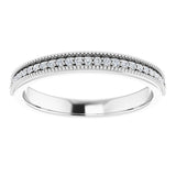 Platinum 5/8 CTW Natural Diamond Anniversary Band