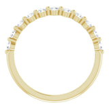 14K Yellow 1/2 CTW Natural Diamond Anniversary Band