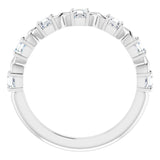 14K White 3/4 CTW Natural Diamond Anniversary Band