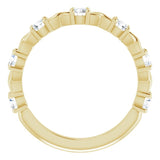 14K Yellow 5/8 CTW Natural Diamond Anniversary Band