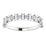 Platinum 1/2 CTW Natural Diamond Anniversary Band