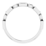 Platinum 1/2 CTW Natural Diamond Anniversary Band