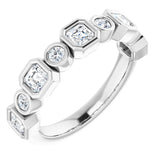14K White 1 CTW Natural Diamond Anniversary Band
