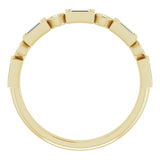 14K Yellow 1/2 CTW Natural Diamond Anniversary Band