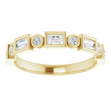 14K Yellow 1/2 CTW Natural Diamond Anniversary Band