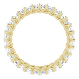 14K Yellow Gold 2 1/8 CTW Natural Diamond Eternity Band Size 7