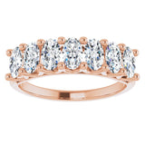 14K Rose 1 3/4 CTW Natural Diamond Anniversary Band