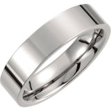 Titanium 4 mm Comfort-Fit Flat Band Size 12