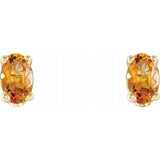 14K Yellow Natural Citrine Earrings