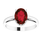 Solitaire Scroll Setting® Ring