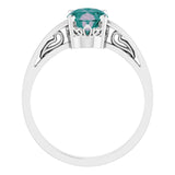 Solitaire Scroll Setting® Ring