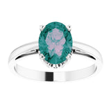 Solitaire Scroll Setting® Ring