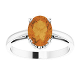 Solitaire Scroll Setting® Ring